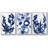 " Indigo Brush Blooms I " 3 - Pieces-1536134586-1536134587