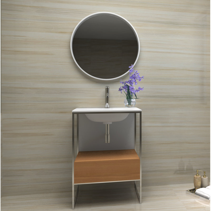 Ensemble de meuble-lavabo simple mural 24 "avec miroir Tory