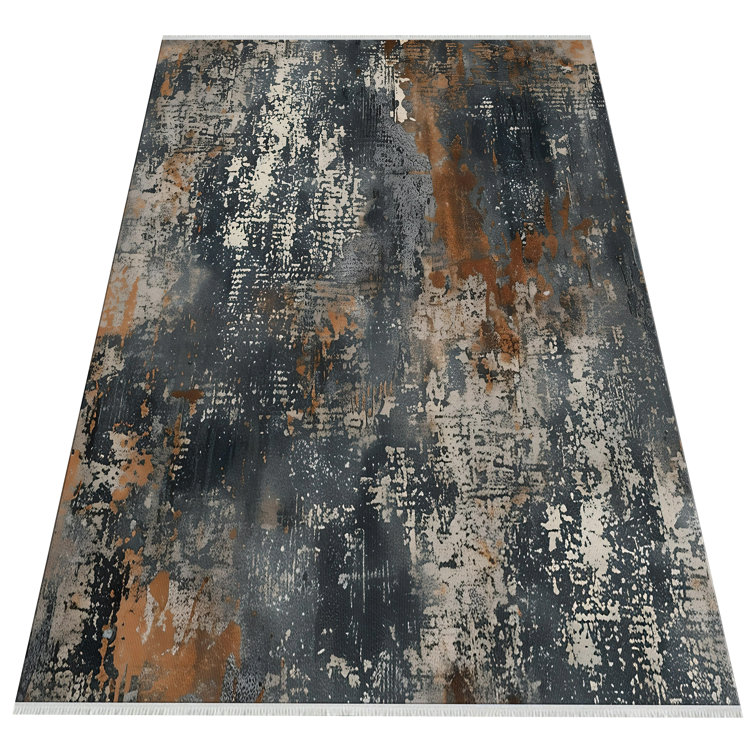 Williston Forge Modern Distressed Abstract Rug | Wayfair.co.uk