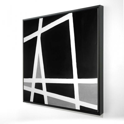 " Black And White Abstract Shapes "