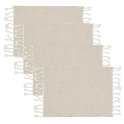 Tassel 20" Jute/Cotton Placemats