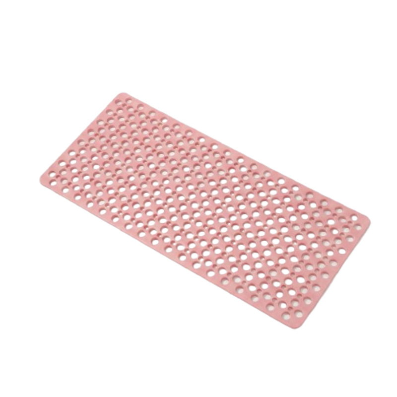 Tapis de bain antidérapant en Tpe rose 30 po x 17 po