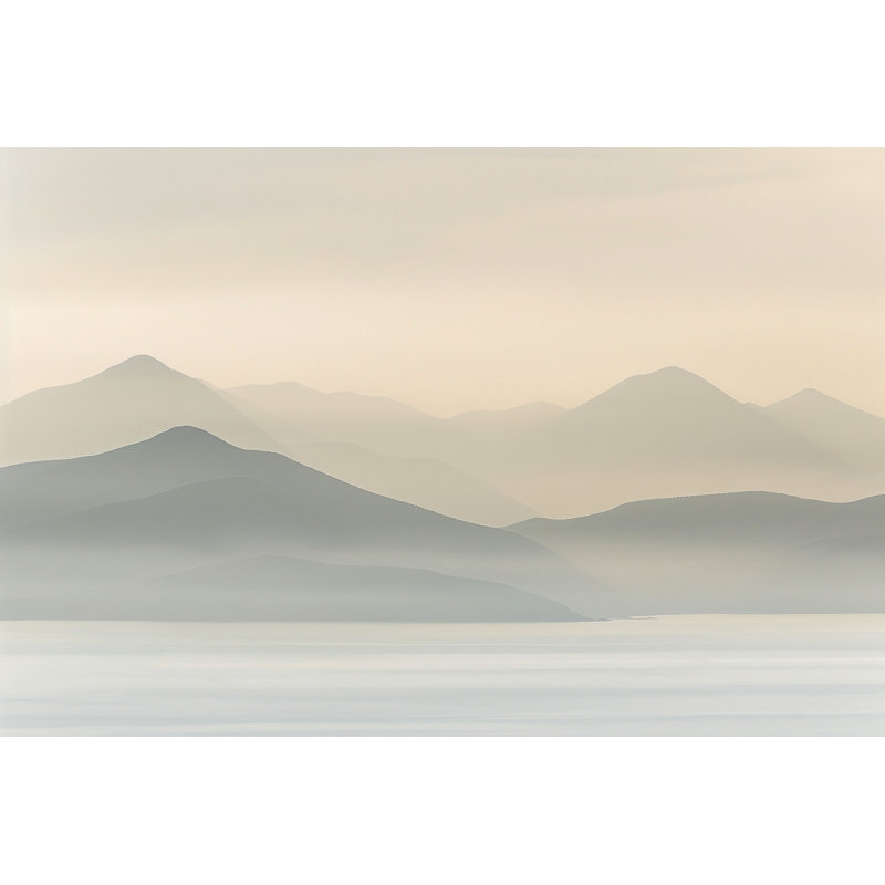 «Quiet Alpine Horizon», art mural sur toile tendue, H 12 po x l 16 po x P 1 po