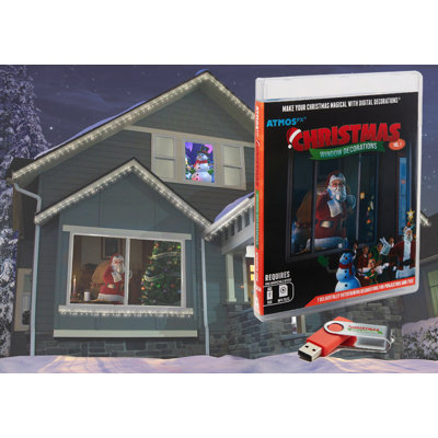 Christmas Digital Decoration on USB Includes 7 Atmosfx Video Effects For Christmas