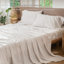Ensemble de draps 100% coton lavé MooMee-118739901-132506273