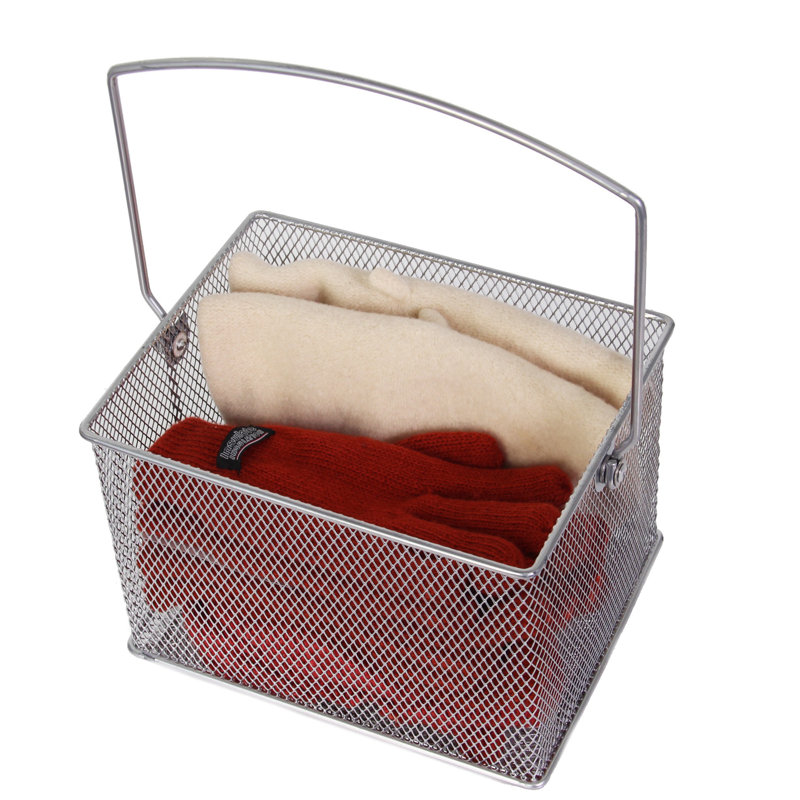 Rectangle Mesh Condiment Utensil Carrier Caddy and Napkin Holder