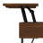 Hunter 48"W Walnut Veneer and Metal Industrial Lift Top Coffee Table with 2 Storage Cubbies and Hairpin Legs-368800576-368800578