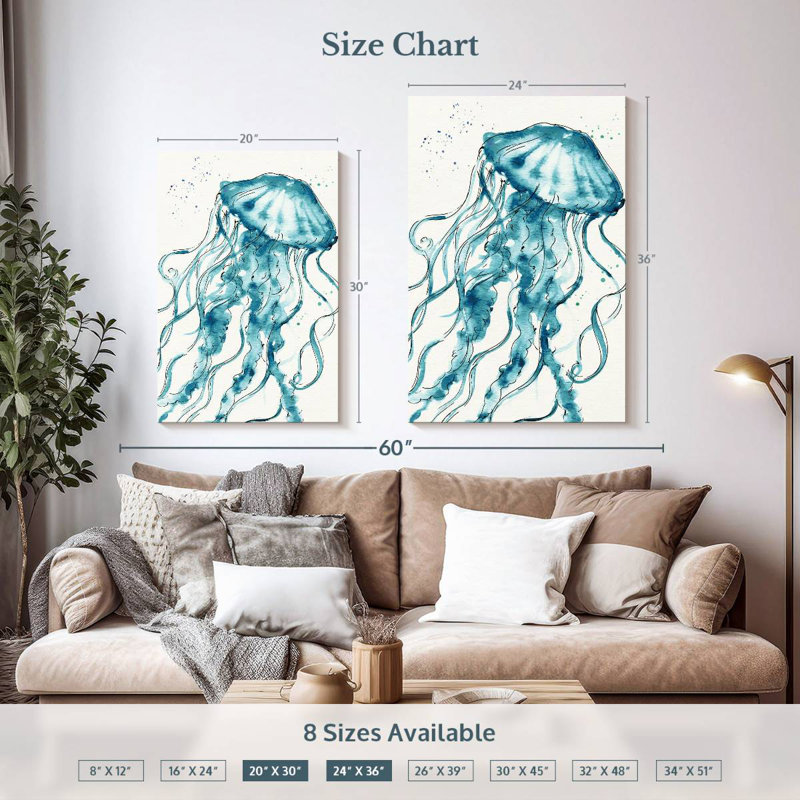 Deep Sea II V2 bleu sarcelle, H 36 po x l 24 po