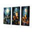 Urban Nightly Scooter Vibes - ensemble de 3 reproductions d'art sur toile-943963693-943963695