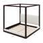 Lit plateforme en bois de style baldaquin, tête de lit tapissier pour plus de confort et de style-129390528-129390531