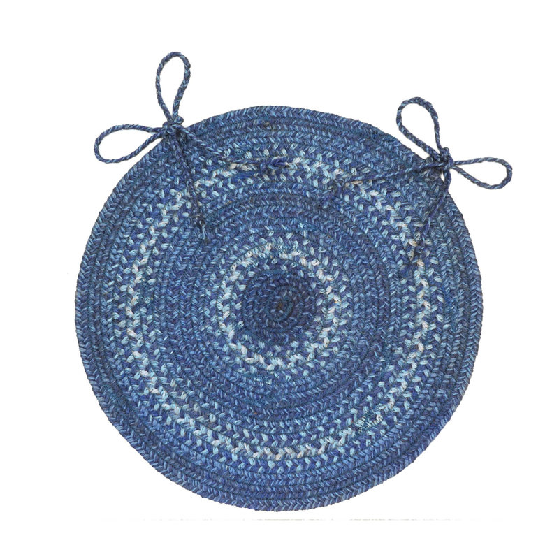 Ensemble de 2 coussins de chaise tressés en jute de qualité supérieure, taille 15 po x 15 po, Cider Barn