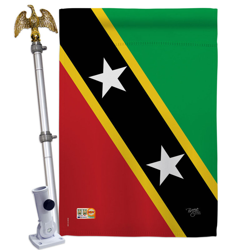 Ensemble de drapeaux en polyester 2 côtés 40 x 28 po