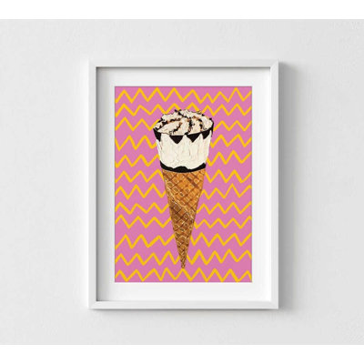 Décoration pop art crème glacée - décoration murale prête à accrocher