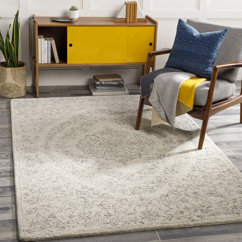 Nishank Damask Indoor Rug, Rectangle 2' x 3'