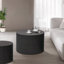 Ensemble de table basse gigogne à rayures Wave pour salon, chambre à coucher (ensemble de 2 pièces)-1344142399