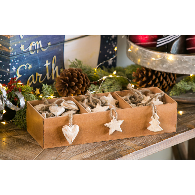 7.5'' Wood Holiday Shaped Ornament