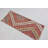 Vintage Turkish Geometric Red Pattern Door Mat with Colorful Wool Stripes and Oriental Handmade Design for Home Decor