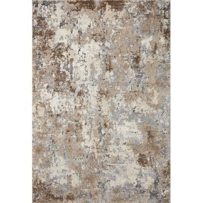 Tapis d'intérieur abstrait en polypropylène tissé à la machine