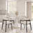 Modern White Round Dining Table Bistro Table Breakfast Nook Table For 2/4-44005555-44005553