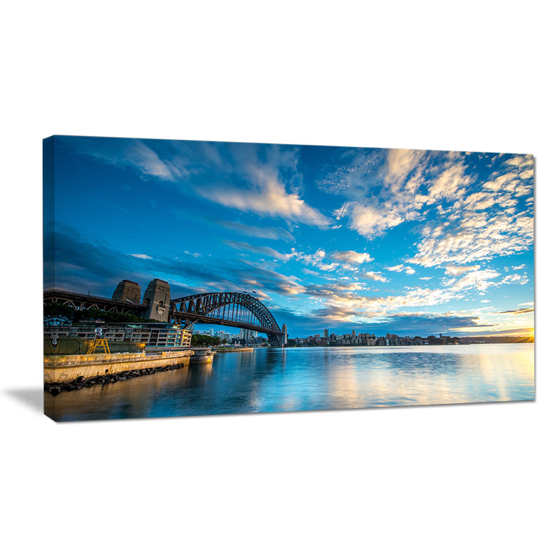 Grand shore de sydney harbor bridge, reproduction de photo sur toile tendue, H 20 po x l 40 po x P 1po