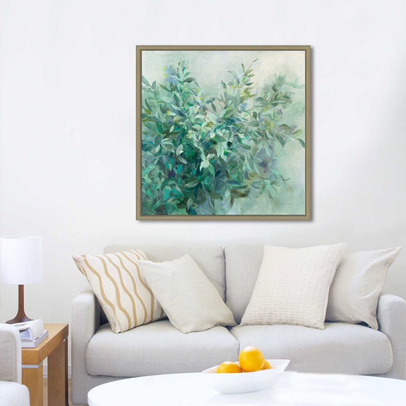 Bay Laurel - Peinture, Cadre flottant champagne, H 39,5 po x l 39,5 po x P 2 po