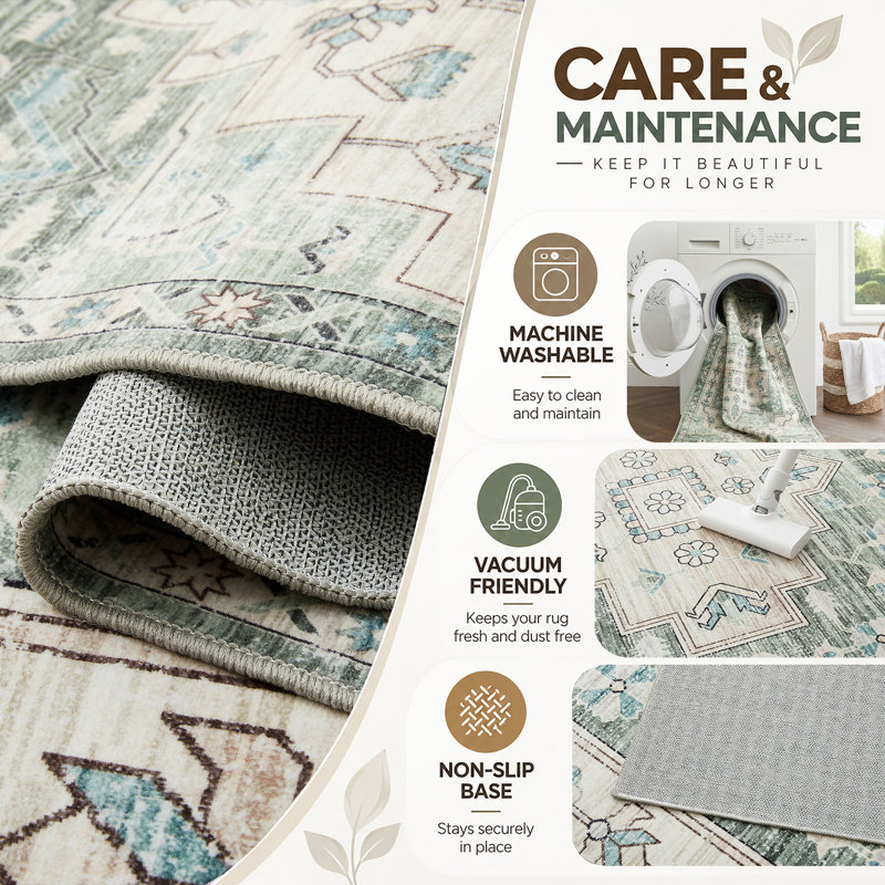 Vintage Look Shag Indoor / Outdoor Washable, Rectangle 160 x 230cm