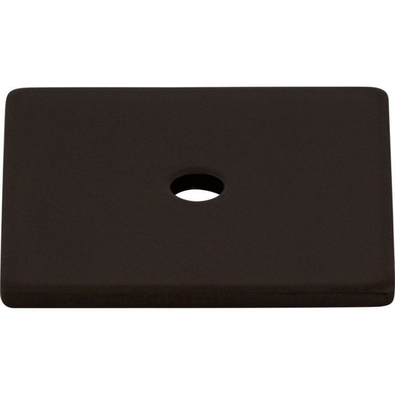 Square  Backplate, Oiled Rubbed Bronze, 1.25" H x 1.25" W x 0.06" D