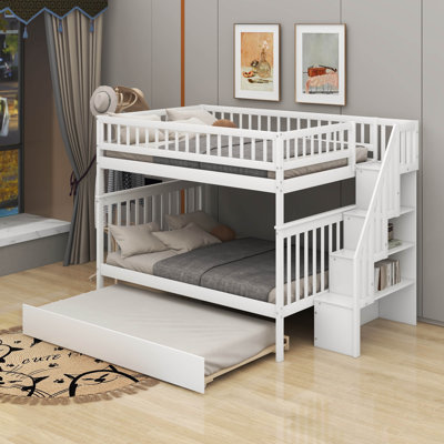 Full Over Full Bunk Bed With Trundle