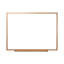 Oak Frame Dry-Erase Wall Mounted Whiteboard-103614229
