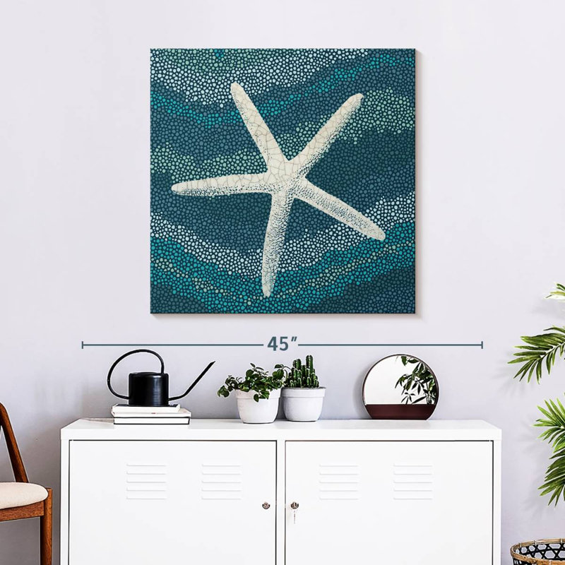 Aletra Blue Sea Glass II, H 30 po x l 30 po