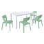 Chaise à accoudoirs en polypropylène Haze Green-2056733521