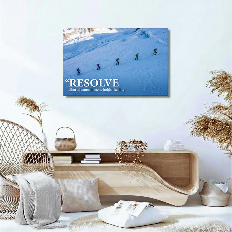 "Resolve", ensemble de 1 reproduction d'art sur toile, Wrapped Canvas, 24"H x 36"W