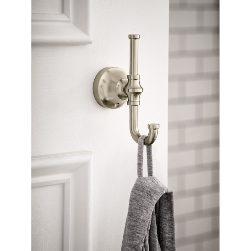 Colinet Wall Mounted Robe Hook, Brushed Nickel