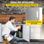 Porte de cuisine à double accès en acier inoxydable l 30,5 po x H 21 po