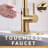 Touchless Kitchen Faucet,Hands Free Automati Brushed Nickel Gol