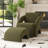Upholstered Armchair With Ottoman-1092074552