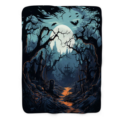 Haunted Wilderness - Couverture sherpa de qualité supérieure 1 pièce