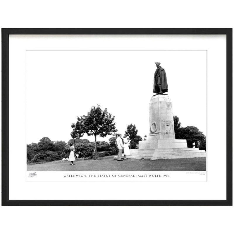 Greenwich, The Statue Of General James Wolfe 1951 by Francis Frith - Single Picture Frame Print, 28cm H x 36cm W x 2.3cm D