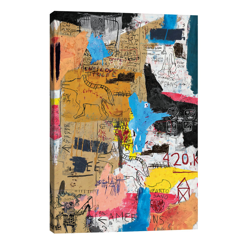 King King by PinkPankPunk - Wrapped Canvas Painting, 66.04 cm H x 45.72 cm W x 1.91 cm D