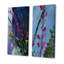 Fleurs abstraites mauves et vertes II - Ensemble de 2 peintures sur toiles-352213540-352213541