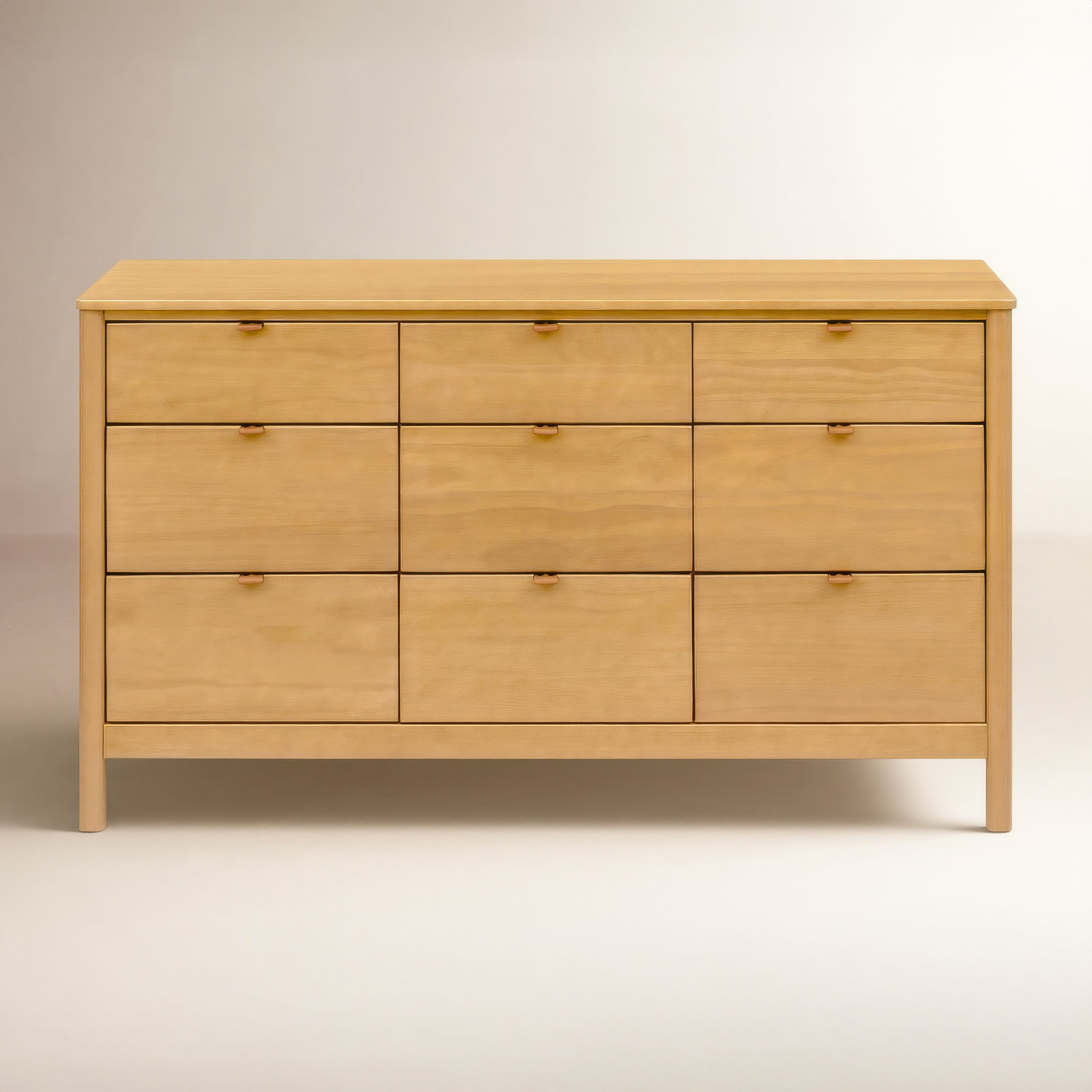 Bondi 9-Drawer Dresser, Honey