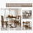 Xee 4 - Person Solid Wood Solid Wood Top Pedestal Dining Set