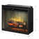 Dimplex Revillusion Built-In Electric Firebox Weathered Concrete Interior with Front Glass Panel