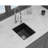 Undermount Single Bowl Quartz Kitchen Sink 14.68" X 17.85" 8.32" Black Granite Composite High - End Material Non Scratch Reduces Dirt Package With Installation Guide Thick Stone Eliminates Vibration