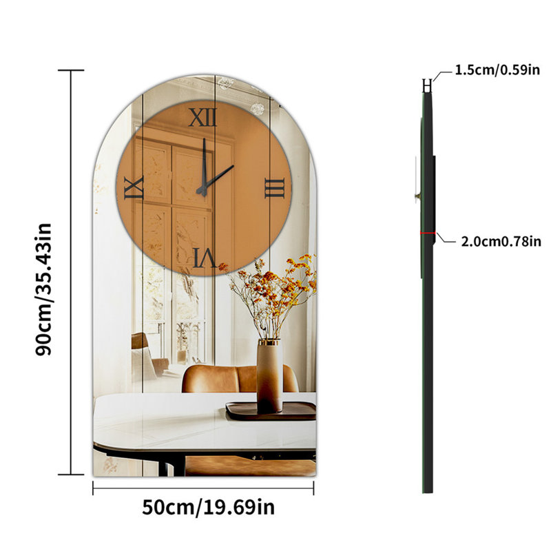 Chimdindu Glass Wall Clock
