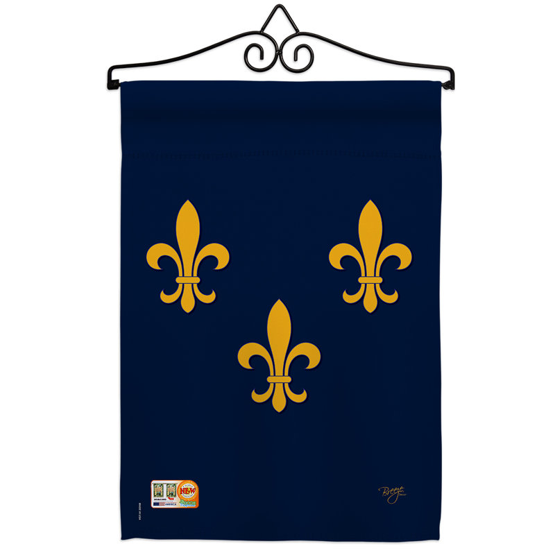 Mid français american 2-faces polyester 13 x 19 po ensemble de drapeaux