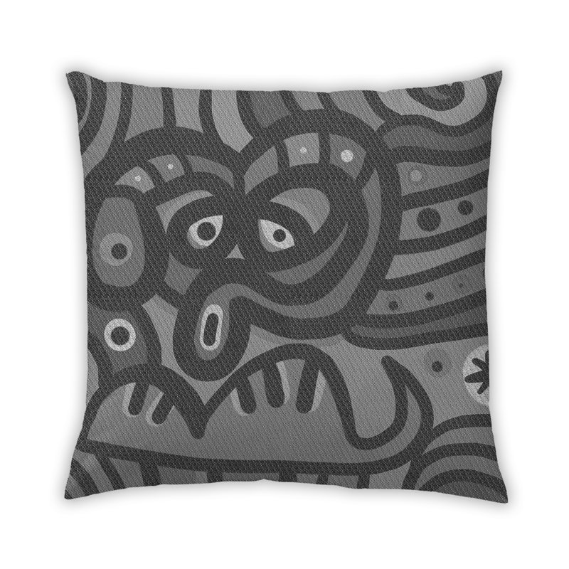 Housse et insert de coussin carré Kundra, Rouge, Microsuède