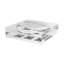 Chrome Bear White Acrylic Decorative Tray-140729653