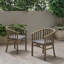 Charmant ensemble de chaises de salle à manger d'extérieur en bois, idéal pour les moments de détente sur la terrasse-1979301939