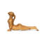 Mini figurines de yoga faites à la main en bois de 10 po, statue de pose de yoga, décor de studio de salle de yoga, cadeau de Yogi Mindful Home Decor, objets de décoration de tablette décorative - pose de cobra